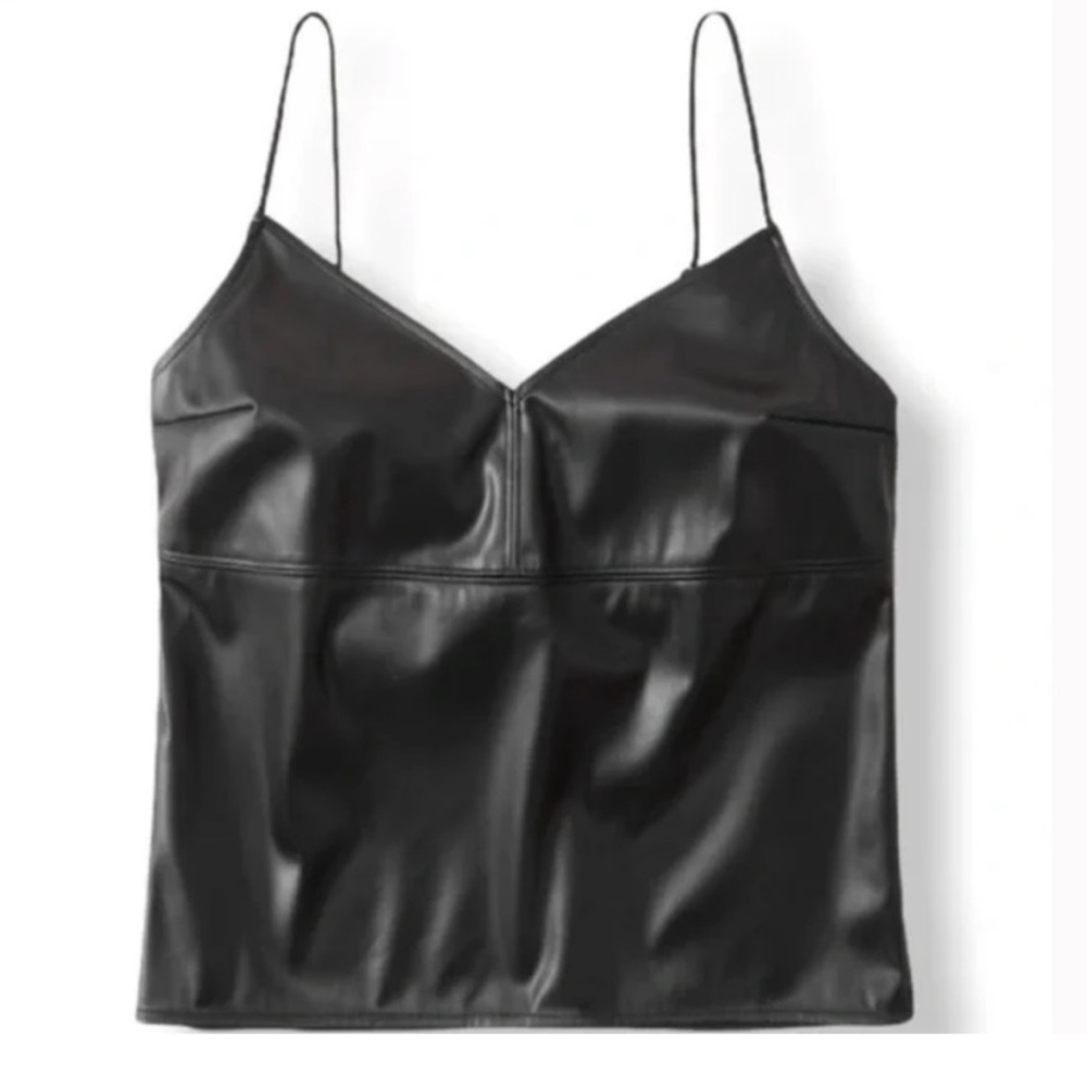 Abercrombie & Fitch Vegan Leather Cami